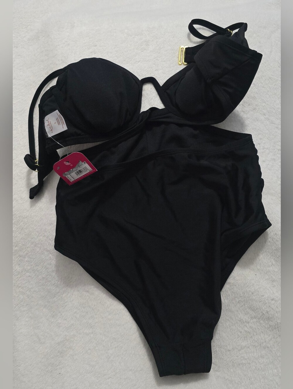 Isabel Maternity by Ingrid & Isabel Black Maternity One-Piece Swim